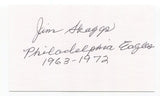 Jim Skaggs Signed 3x5 Index Card Autographed NFL Football Philadelphia Eagles