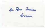 Flora Brovina Signed 3x5 Index Card Autographed Signature Author Writer Activist