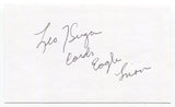 Leo Sugar Signed 3x5 Index Card Autographed Football NFL St. Louis Cardinals