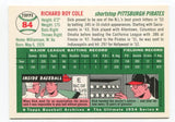 1994 Topps Archives 1954 Dick Cole Signed Card Baseball Autographed AUTO #84
