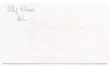 Billy Kilmer Signed 3x5 Index Card Autographed NFL Football Washington CFHOF