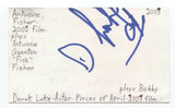 Derek Luke Signed 3x5 Index Card Autographed Antwone Fisher Captain America