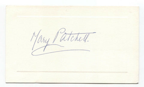Mary Elwyn Patchett Signed Card Autographed Signature Author The Brumby