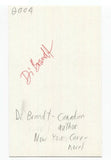 Di Brandt Signed 3x5 Index Card Autographed Signature Author Writer Poet