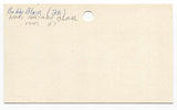 Louis Nathan (Buddy) Blair Signed 3x5 Index Card Baseball Autographed