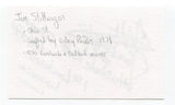 Jim Stillwagon Signed 3x5 Index Card Autographed NFL Football 1968 Ohio State