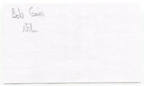 Bob Gain Signed 3x5 Index Card Autographed NFL Football Cleveland Browns
