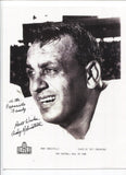 Andy Robustelli Signed 8.5x11 Photo Autographed Football New York Giants HOF