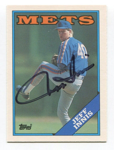 1988 Topps Jeff Innis Signed Card Baseball Autograph MLB AUTO #54T
