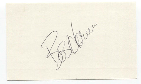 Bob Horner Signed Index Card Autographed Baseball 4 HR's in One Game