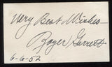 Roger Garrett Signed Card  Autographed Orchestra AUTO Signature Organist