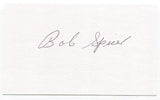 Bob Spicer Signed 3x5 Index Card Autographed Baseball Kansas City Athletics