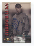 2001 Royal Rookies Javier Calzada Signed Card Baseball MLB Autographed AUTO #30