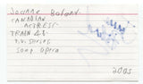 Joanne Boland Signed 3x5 Index Card Autograph Signature Actress Train 48 Saw