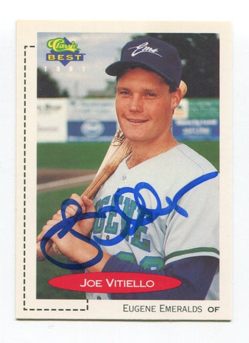 1991 Classic Best Joe Vitiello Signed Card Baseball Autographed MLB AUTO #404