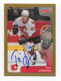 2001-02 Upper Deck Victory Toni Lydman Signed Card Hockey AHL Autograph AUTO #58