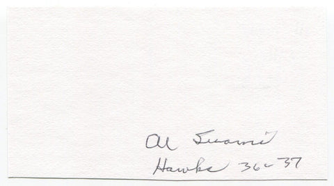 Al Suomi Signed 3x5 Index Card Autographed Hockey NHL Chicago Black Hawks