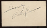 Walter Cummins  Signed Card Big Band Orchestra Autographed Authentic Signature