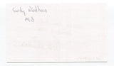 Gordy Windhorn Signed 3x5 Index Card Autographed Baseball MLB New York Yankees