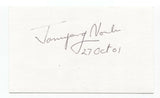 Jamyang Norbu Signed 3x5 Index Card Autographed Signature Author Writer