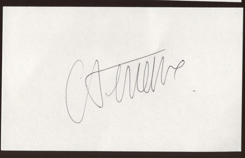 Catherine Deneuve Signed Index Card Signature Autographed AUTO