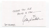 Gordy Windhorn Signed 3x5 Index Card Autographed Baseball MLB New York Yankees