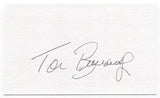 Tom Brunansky Signed 3x5 Index Card Autographed California Angels World Series