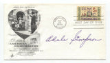 Adele Simpson Signed FDC Autographed Signature Clothing Designer
