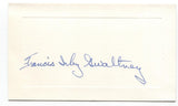 Francis Irby Gwaltney Signed Card Autographed Signature Arkansas Author