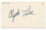 Clyde Lee Signed 3x5 Index Card Autographed Signature NBA Basketball