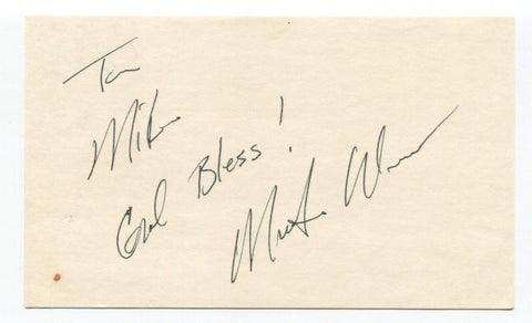 Miko Weaver Signed 3x5 Index Card Autograph Guitarist For Prince Band