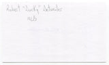 Ducky Detweiler Signed 3x5 Index Card Autographed Baseball 1942 Boston Braves