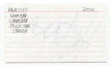 Hawksley Workman Signed Index 3x5 Card Autographed Signature Musician Singer