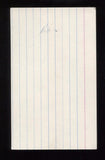 Charles H. Percy Signed 3x5 Index Card Autographed Signature "Chuck" Senator