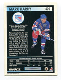 1991 Score Pinnacle Mark Hardy Signed Card Hockey Autograph AUTO #420 NY Rangers