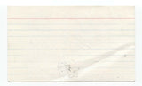 Glen Foster Signed 3x5 Index Card Autographed Signature Comedian Comic Actor