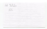 Art Statuto Signed 3x5 Index Card Autographed NFL Football Notre Dame