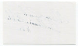 Glenn Ressler Signed 3x5 Index Card Autographed Football NFL Baltimore Colts
