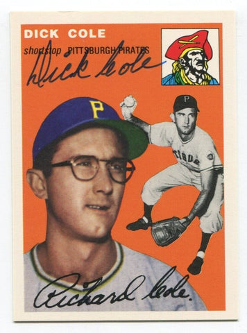 1994 Topps Archives 1954 Dick Cole Signed Card Baseball Autographed AUTO #84
