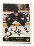 1994 Classic Pro Prospects Steve Larouche Signed Card Hockey Autograph AUTO #160