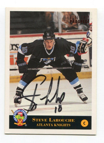 1994 Classic Pro Prospects Steve Larouche Signed Card Hockey Autograph AUTO #160