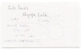Josh Davis Signed 3x5 Index Card Autographed Swimmer Olympic Gold Medalist