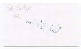 Del Shofner Signed 3x5 Index Card Autographed NFL Football New York Giants