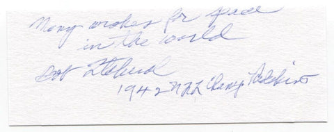 Bob Titchenal Signed Cut Autograph Football NFL San Jose 1939 Undefeated