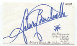 Arturo Brachetti Signed 3x5 Index Card Autographed Signature Magician