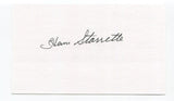 Herm Starrette Signed 3x5 Index Card Autographed MLB Baseball SF Giants
