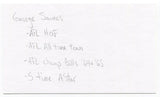 George Saimes Signed 3x5 Index Card Autographed NFL Football Buffalo Bills