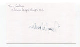 Tracy Woodson Signed 3x5 Index Card Autographed Baseball MLB Los Angeles Dodgers