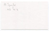 Al Spangler Signed 3x5 Index Card Autographed Baseball Houston Colt 45s