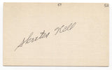 Skeeter Kell Signed 3x5 Index Card Baseball Autographed Philadelphia Athletics